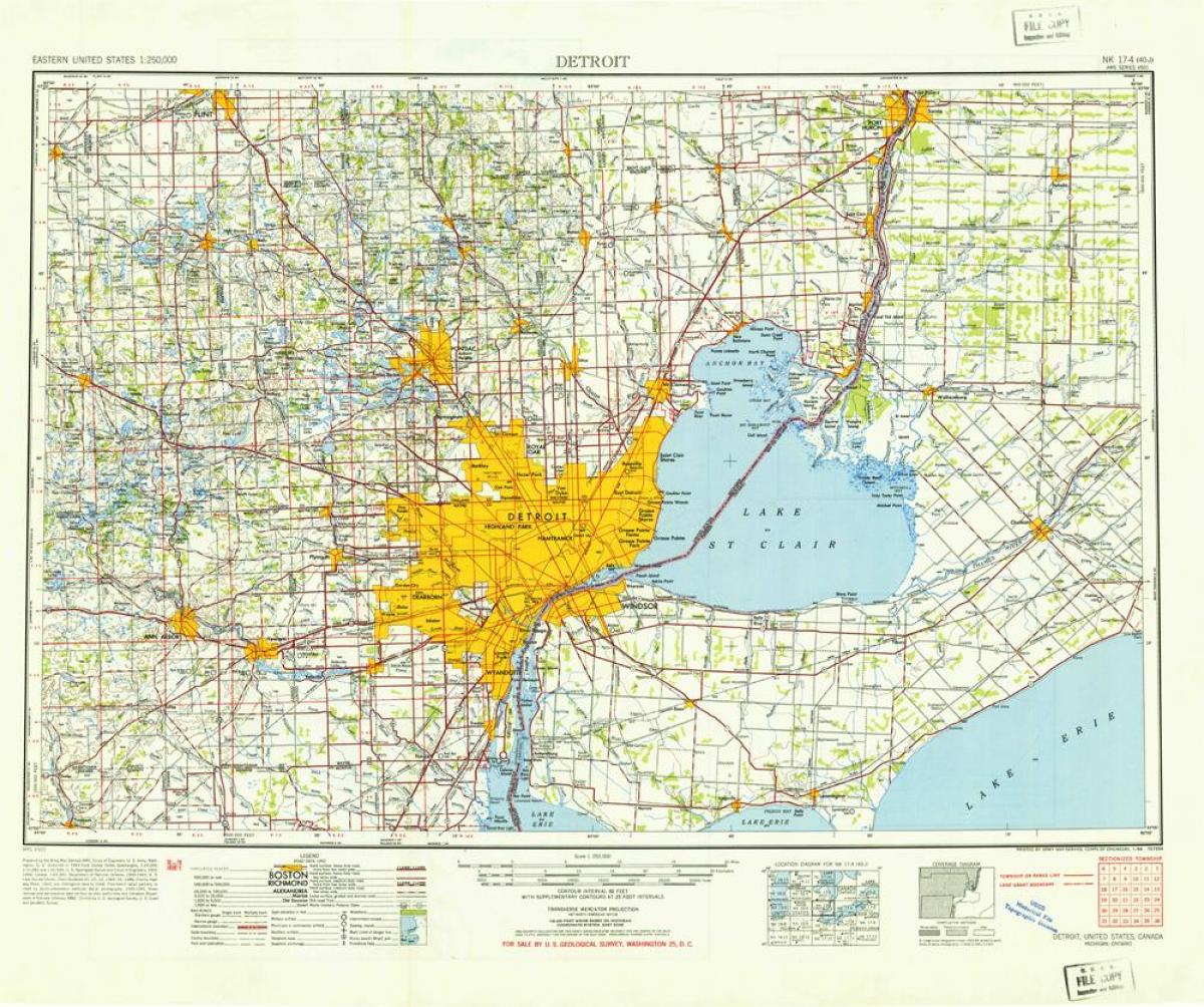 Detroit hoa KỲ bản đồ
