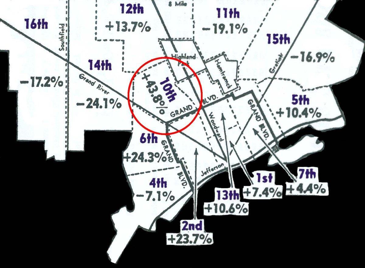 Detroit precinct bản đồ