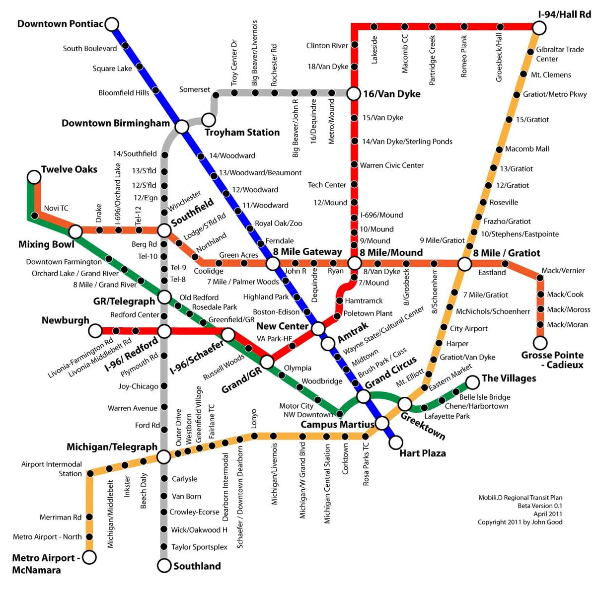 Detroit quá bản đồ