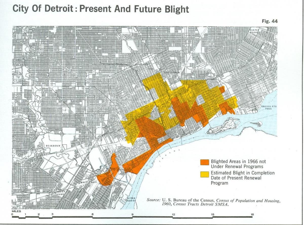 bản đồ của Detroit ảnh hưởng xấu