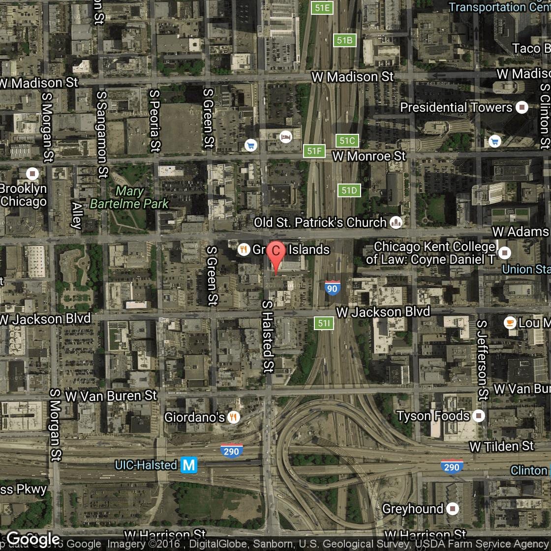 bản đồ của phố hy lạp Detroit