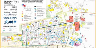 Bản đồ của Detroit bãi đậu xe