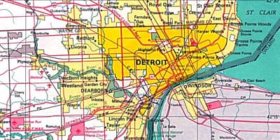 Bản Đồ Detroit