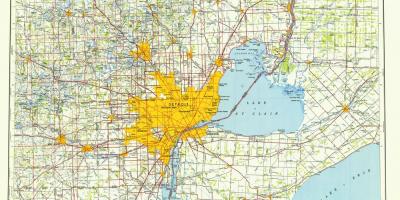 Detroit hoa KỲ bản đồ