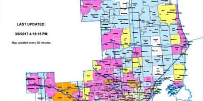 Detroit edison cúp điện bản đồ