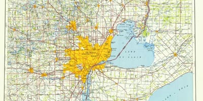 Detroit trong chúng tôi bản đồ