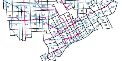 Detroit quy hoạch bản đồ